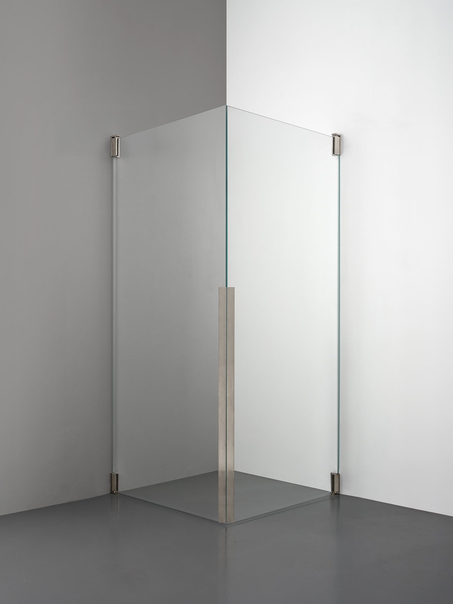 Duschhörna i Brushed Nickel