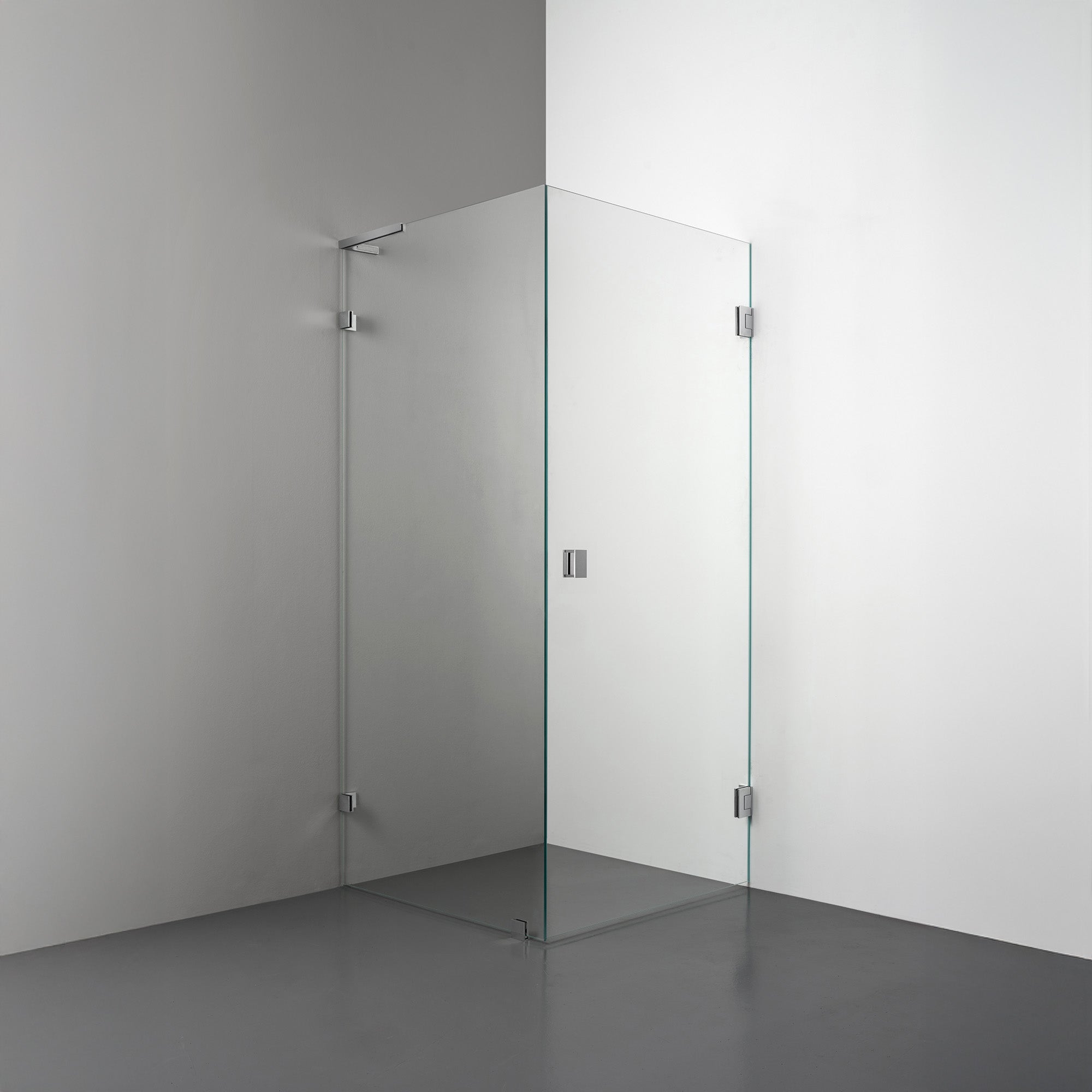 R4 Shower corner Straight door + Wall